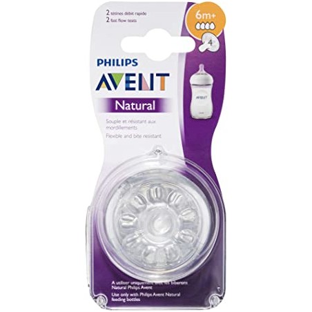 Comprar avent tetina natural flujo rapido 6m+ scf044/27