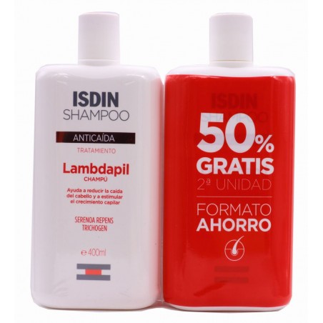 Comprar isdin lambdapil champú anticaída 2 x 400 ml