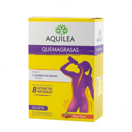 Comprar aquilea quemagrasas 15 sticks solubles sabor fresa