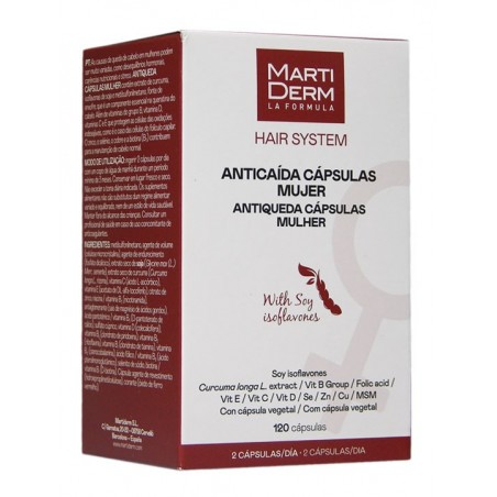 Comprar martiderm hair system anticaída mujer 120 cápsulas