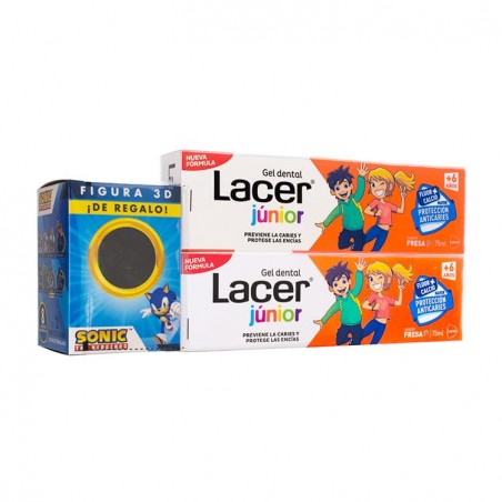 Comprar lacer gel dental junior duplo fresa 75ml al mejor precio en Farmacia4Estaciones, tu farmacia online Comprar lacer gel dental junior duplo fresa 75ml