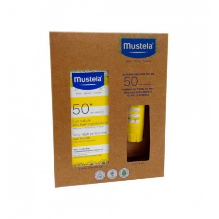Comprar mustela pack leche solar spf50 100 ml + stick 9 ml