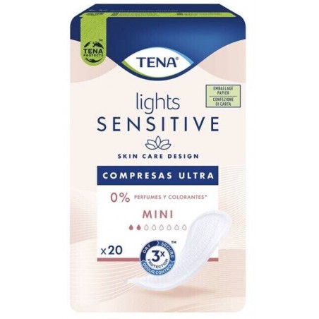Comprar tena lights sensitive protegeslip mini ultra 20 unds