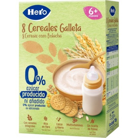 Hero Baby Papillas de Cereales sin Gluten y sin Azúcares Añadidos