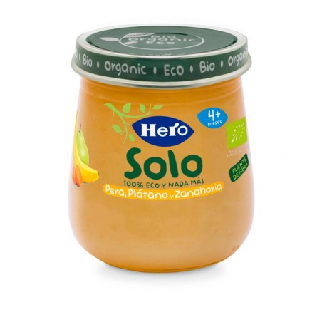 Comprar hero baby solo pera, plátano y zanahoria eco 120g