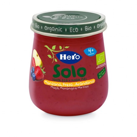 Comprar hero baby potito manzana, fresa y arándano 120 g