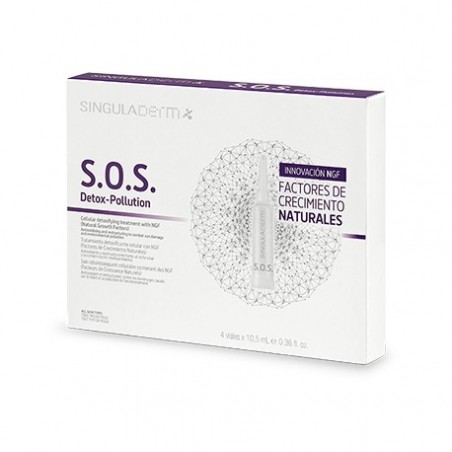Comprar singuladerm s.o.s. detox-pollution 4 viales al mejor precio en Farmacia4Estaciones, tu farmacia online Comprar singuladerm s.o.s. detox-pollution 4 viales