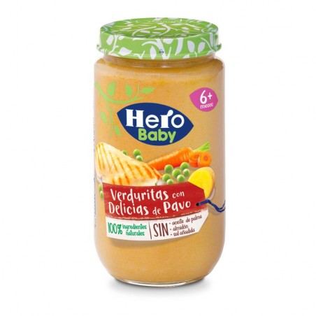 Comprar hero baby potito verduritas con delicias de pavo 235g