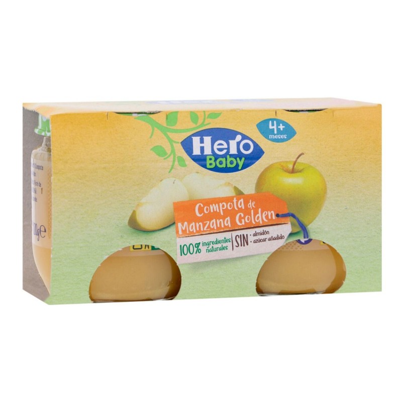 Comprar hero baby potito compota de manzana golden bipack 120g a precio  online