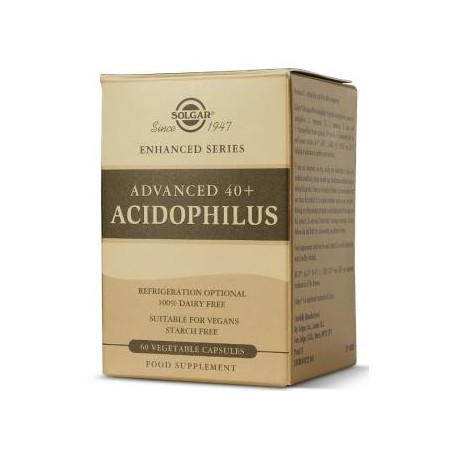 Comprar solgar avanced 40+ acidophilus  60 cápsulas