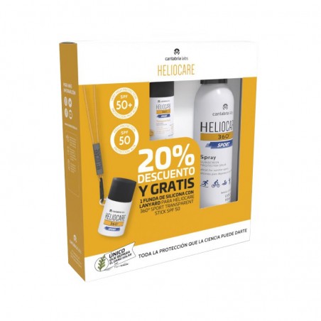 Comprar heliocare pack 360º sport spray 100 ml + stick facial spf50 25 g