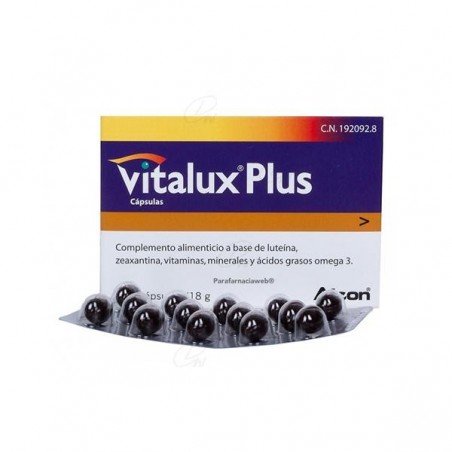 Comprar VITALUX PLUS 28 CAPS al mejor precio en Farmacia4Estaciones, tu farmacia online Comprar VITALUX PLUS 28 CAPS