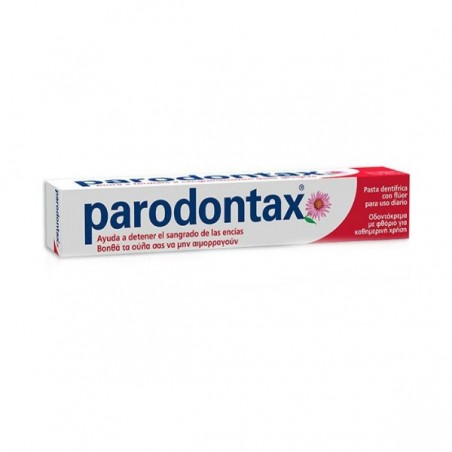 Comprar PARODONTAX PASTA DENTAL CON FLÚOR 75 ML al mejor precio en Farmacia4Estaciones, tu farmacia online Comprar PARODONTAX PASTA DENTAL CON FLÚOR 75 ML