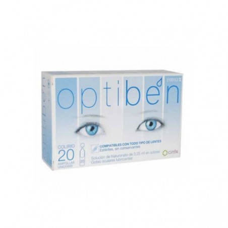 Comprar optiben ojos secos gotas unidosis 20 amp al mejor precio en Farmacia4Estaciones, tu farmacia online Comprar optiben ojos secos gotas unidosis 20 amp