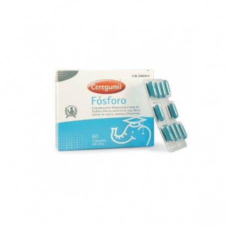 Comprar CEREGUMIL FÓSFORO 60 CAPS al mejor precio en Farmacia4Estaciones, tu farmacia online Comprar CEREGUMIL FÓSFORO 60 CAPS