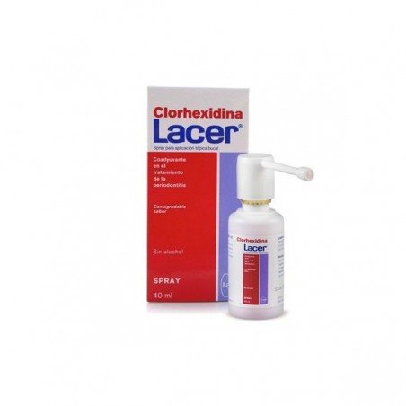 Comprar COLUTORIO CLORHEXIDINA SPRAY 40 ML al mejor precio en Farmacia4Estaciones, tu farmacia online Comprar COLUTORIO CLORHEXIDINA SPRAY 40 ML