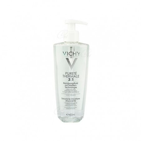 Comprar PURETE THERMALE LOCIÓN MICELAR 400 ML VICHY al mejor precio en Farmacia4Estaciones, tu farmacia online Comprar PURETE THERMALE LOCIÓN MICELAR 400 ML VICHY