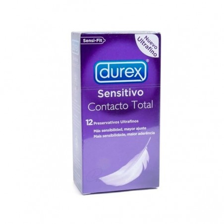 Comprar DUREX SENSITIVO CONTACTO TOTAL 12 UDS al mejor precio en Farmacia4Estaciones, tu farmacia online Comprar DUREX SENSITIVO CONTACTO TOTAL 12 UDS
