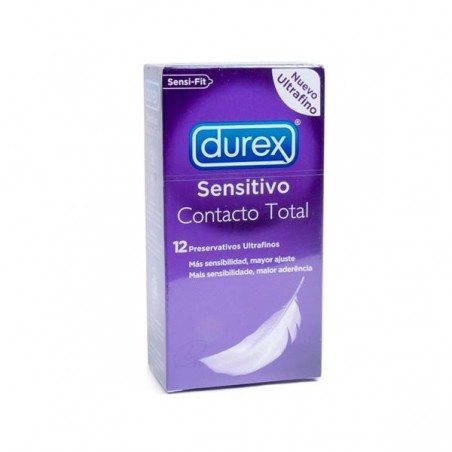 Comprar durex sensitivo contacto total 12 uds