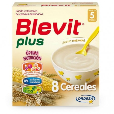 Comprar BLEVIT PLUS 8 CEREALES 600 G al mejor precio en Farmacia4Estaciones, tu farmacia online Comprar BLEVIT PLUS 8 CEREALES 600 G