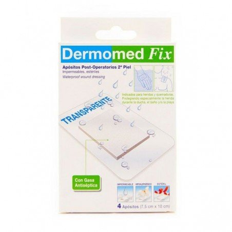 Comprar DERMOMED FIX SEGUNDA PIEL 10 CM x 7.5 CM 4 UDS al mejor precio en Farmacia4Estaciones, tu farmacia online Comprar DERMOMED FIX SEGUNDA PIEL 10 CM x 7.5 CM 4 UDS