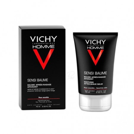 Comprar VICHY HOMME BÁLSAMO CONFORT PIEL SENSIBLE 75 ML al mejor precio en Farmacia4Estaciones, tu farmacia online Comprar VICHY HOMME BÁLSAMO CONFORT PIEL SENSIBLE 75 ML