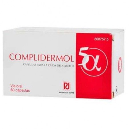 Comprar COMPLIDERMOL 5 ALFA 60 CAPS al mejor precio en Farmacia4Estaciones, tu farmacia online Comprar COMPLIDERMOL 5 ALFA 60 CAPS