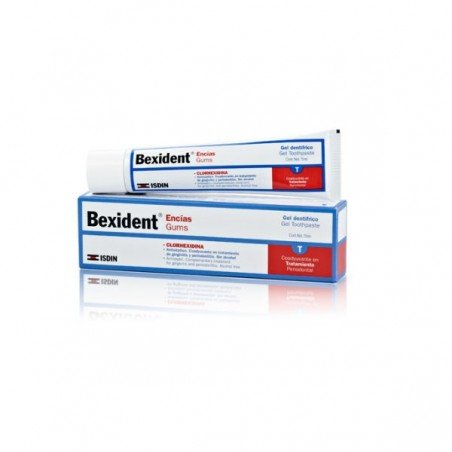 Comprar BEXIDENT ENCIAS GEL DENTRIFICO 75 ML CLORHEXIDINA 0.12% al mejor precio en Farmacia4Estaciones, tu farmacia online Comprar BEXIDENT ENCIAS GEL DENTRIFICO 75 ML CLORHEXIDINA 0.12%