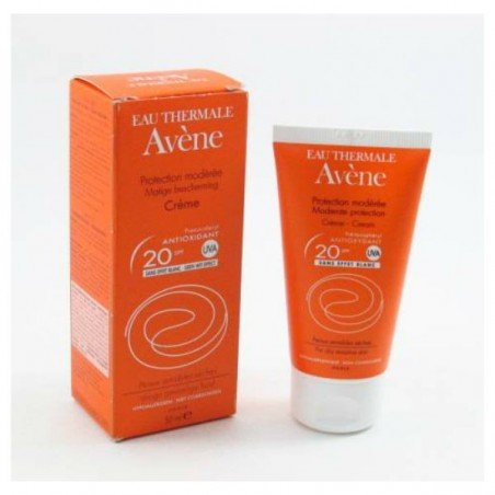 Comprar AVENE SPF 20 CREMA PROTECCIÓN MEDIA 50 ML al mejor precio en Farmacia4Estaciones, tu farmacia online Comprar AVENE SPF 20 CREMA PROTECCIÓN MEDIA 50 ML