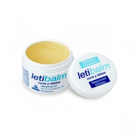 Comprar LETIBALM BÁLSAMO REPARADOR LABIOS Y NARIZ TARRO 10 ML al mejor precio en Farmacia4Estaciones, tu farmacia online Comprar LETIBALM BÁLSAMO REPARADOR LABIOS Y NARIZ TARRO 10 ML