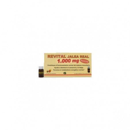 Comprar REVITAL JALEA REAL AMPOLLAS BEBIBLES 20 AMP al mejor precio en Farmacia4Estaciones, tu farmacia online Comprar REVITAL JALEA REAL AMPOLLAS BEBIBLES 20 AMP