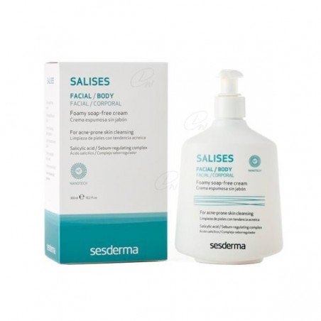 Comprar SALISES CREMA ESPUMOSA SIN JABÓN 300 ML al mejor precio en Farmacia4Estaciones, tu farmacia online Comprar SALISES CREMA ESPUMOSA SIN JABÓN 300 ML