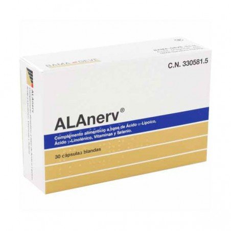 Comprar ALANERV 30 CÁPSULAS BLANDAS al mejor precio en Farmacia4Estaciones, tu farmacia online Comprar ALANERV 30 CÁPSULAS BLANDAS