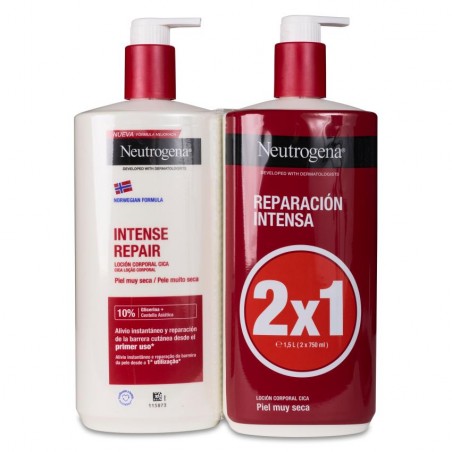 Comprar neutrogena loción corporal reparación intensa 2x750ml al mejor precio en Farmacia4Estaciones, tu farmacia online Comprar neutrogena loción corporal reparación intensa 2x750ml