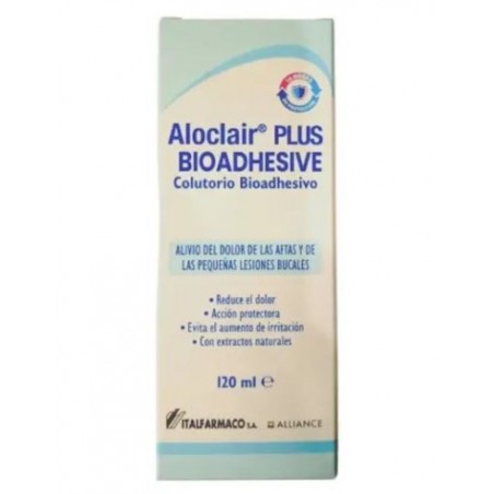 Comprar aloclair plus bioadhesive colutorio 120 ml al mejor precio en Farmacia4Estaciones, tu farmacia online Comprar aloclair plus bioadhesive colutorio 120 ml