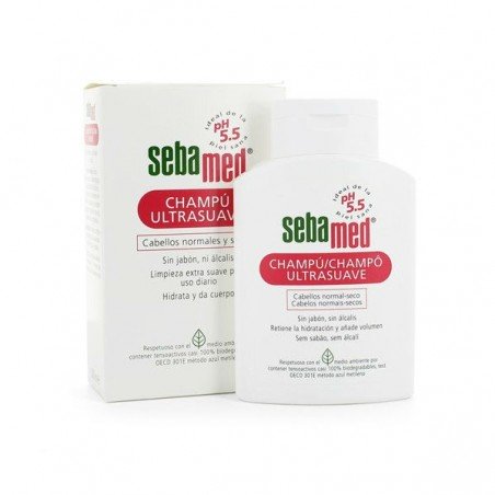 Comprar SEBAMED CHAMPÚ ULTRASUAVE 200 ML al mejor precio en Farmacia4Estaciones, tu farmacia online Comprar SEBAMED CHAMPÚ ULTRASUAVE 200 ML