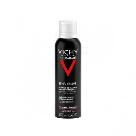 Comprar VICHY HOMME ESPUMA DE AFEITAR PIEL SENSIBLE 200 ML AEROSOL al mejor precio en Farmacia4Estaciones, tu farmacia online Comprar VICHY HOMME ESPUMA DE AFEITAR PIEL SENSIBLE 200 ML AEROSOL