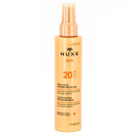 Comprar Nuxe Sun leche corporal y facial Spray SPF20, 150ml.