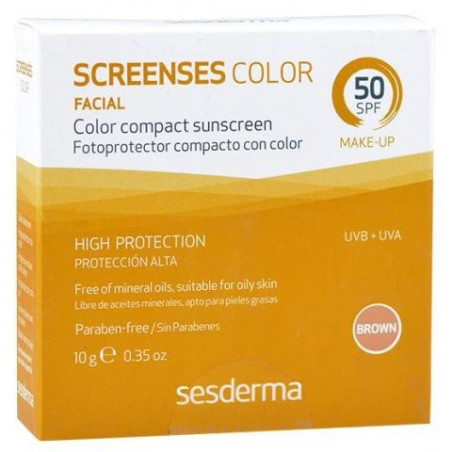 Comprar Sesderma Screenses Fotoprotector compacto color SPF50 BROWN