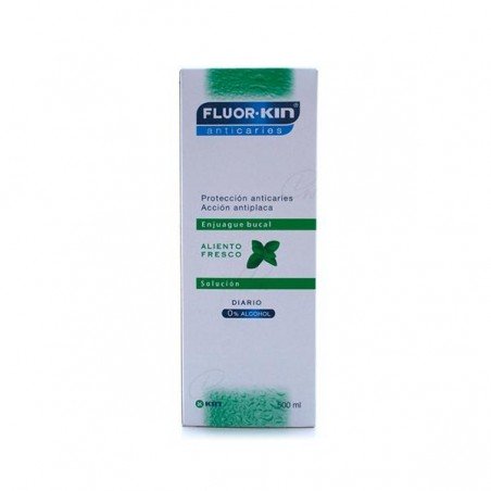 Comprar FLUOR KIN ANTICARIES COLUTORIO DIARIO 0,05 al mejor precio en Farmacia4Estaciones, tu farmacia online Comprar FLUOR KIN ANTICARIES COLUTORIO DIARIO 0,05
