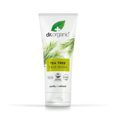 Comprar Dr Organic Gel limpiador facial de Árbol de Té, 200ml.
