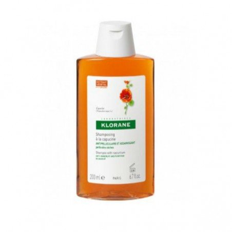 Comprar CHAMPÚ ANTICASPA EXTRACTO DE CAPUCHINA KLORANE 200 ML al mejor precio en Farmacia4Estaciones, tu farmacia online Comprar CHAMPÚ ANTICASPA EXTRACTO DE CAPUCHINA KLORANE 200 ML