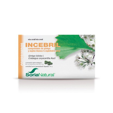 Comprar Incebril Ginkgo/Espino Soria, cápsulas naturales, 60 cápsulas