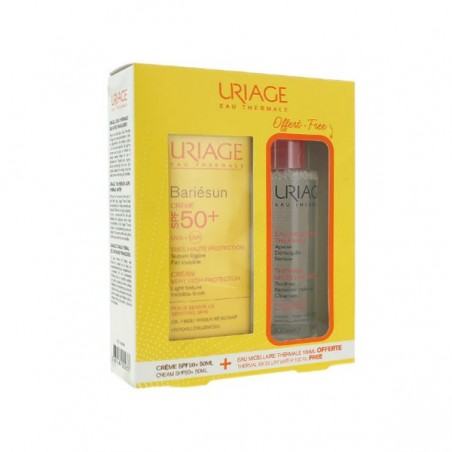 Comprar uriage bariesun crema 50 ml + agua micelar 100 ml gratis al mejor precio en Farmacia4Estaciones, tu farmacia online Comprar uriage bariesun crema 50 ml + agua micelar 100 ml gratis