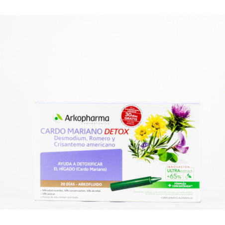 Comprar Arkofluido Cardo Mariano 20 Ampollas