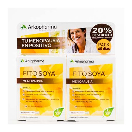 Comprar Arkopharma Fitosoya Menopausia, 2x60 Caps.