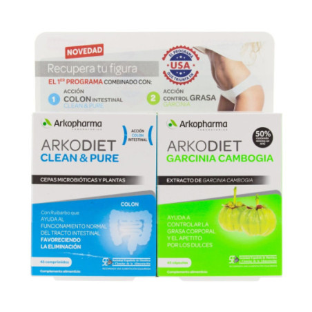 Comprar Arkodiet Clean & Pure + Garcinia Cambogia 45 Comprimidos