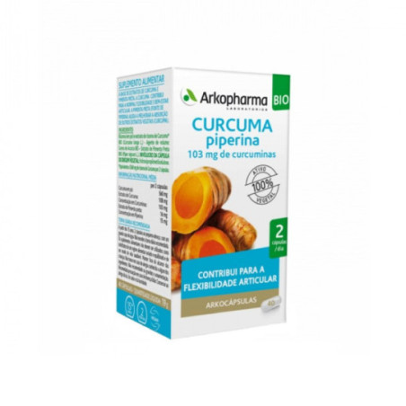 Comprar Arkopharma Cúrcuma Piperina, 80 cápsulas
