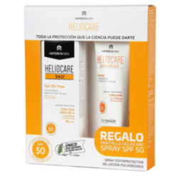 Heliocare 360º gel oil free SPF50, 50 ml + Regalo Heliocare Advanced spray, 75 ml