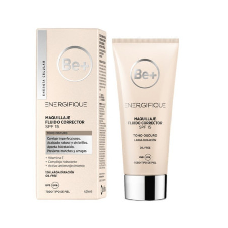Comprar BE+ Energifique Maquillaje Fluido Piel Oscura SPF15, 40 ml